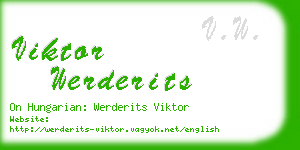 viktor werderits business card